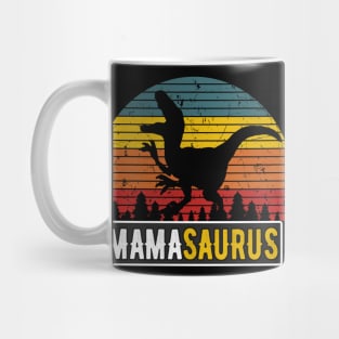 MamaSaurus Mom T-Rex Dinosaur Retro Mother Mug